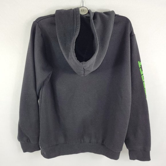 Minecraft Pullover Video Game Hoodie Mad Engine Black Youth size Large - Picture 2 of 4